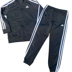 Adidas Kids Black and White Jogger Set